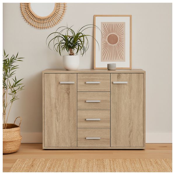 HTI-Living Kommode Nina 6 Sonoma Kommode Nina 6 Sonoma