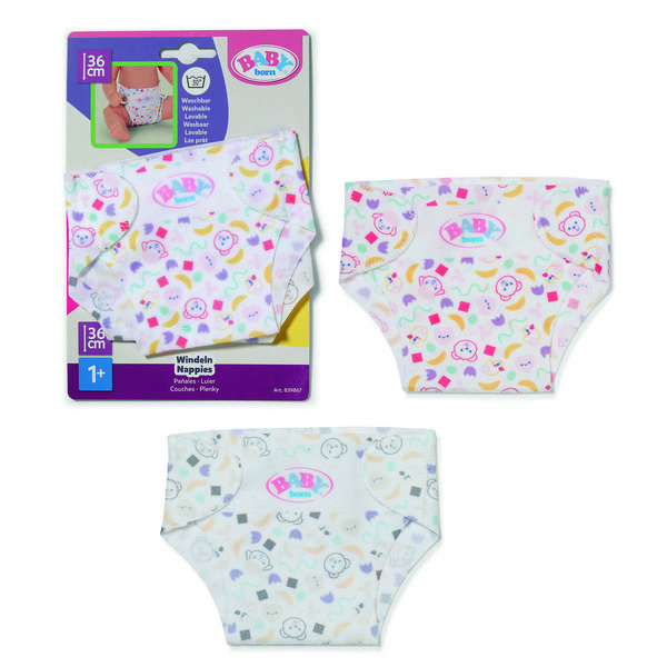 Zapf Creation BABY born Windeln 36cm 2 Stück