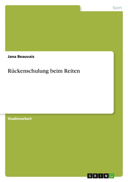 Rückenschulung beim Reiten