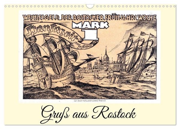 Gruß aus Rostock (Wandkalender 2026 DIN A3 quer), CALVENDO Monatskalender