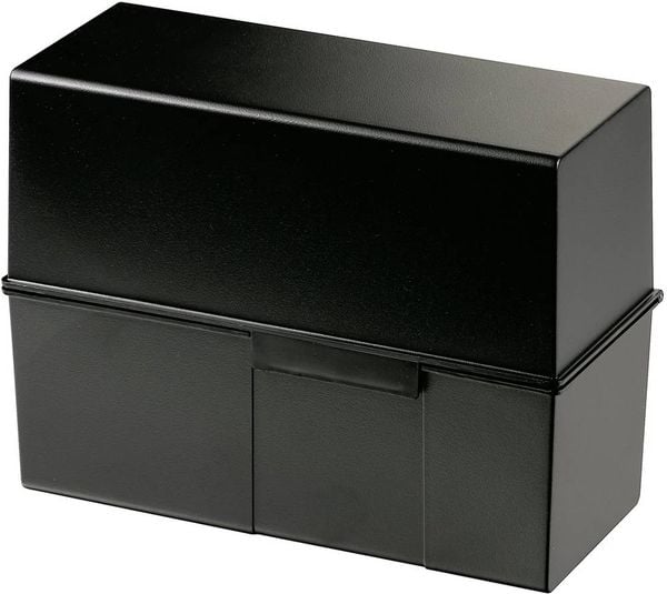 HAN 975-13 Karteibox Schwarz max. Anzahl der Karten: 500 Karten DIN A5 quer