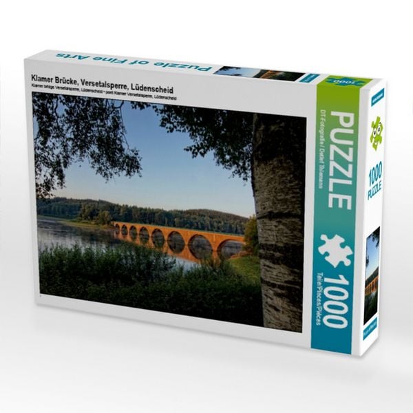 CALVENDO Puzzle Klamer Brücke, Versetalsperre, Lüdenscheid 1000 Teile Puzzle quer 1000 Teile Lege-Größe 64 × 48 cm Foto-Puzzle für glückliche Stunden