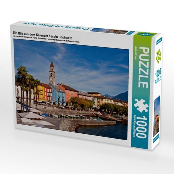 CALVENDO Puzzle Ein Bild aus dem Kalender Tessin - Schweiz 1000 Teile Lege-Größe 64x48cm Foto-Puzzle für glückliche Stunden