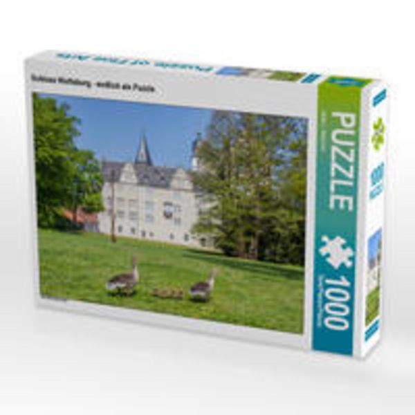 CALVENDO Puzzle Schloss Wolfsburg - endlich als Puzzle. 1000 Teile Lege-Größe 64x48cm Foto-Puzzle für glückliche Stunden