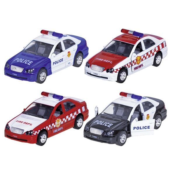 12194 Polizei und Feuerwehr mit Sound 4fach sortiert