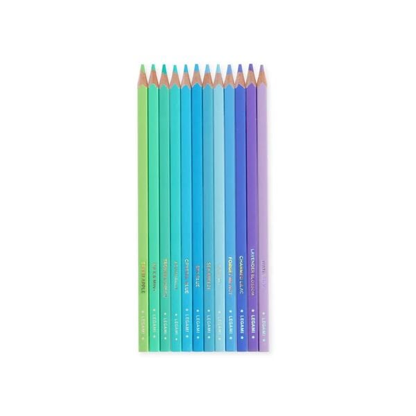 Legami 12er Set Buntstifte - Cyan