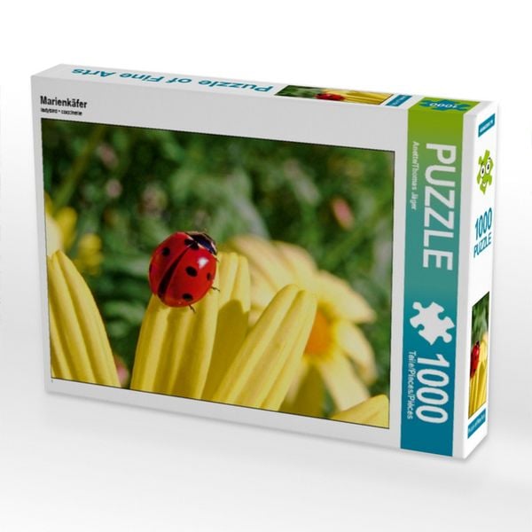 CALVENDO Puzzle Marienkäfer 1000 Teile Lege-Größe 64x48cm Foto-Puzzle für glückliche Stunden