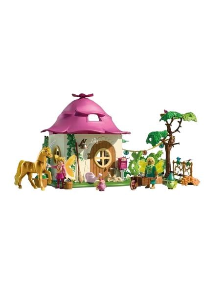 PLAYMOBIL 71838 Gemütliches Feenzuhause mit Goldeinhorn und Stall
