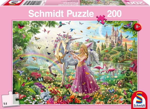 Puzzle Schmidt Spiele 56197 Schöne Fee im Zauberwald 200 Teile
