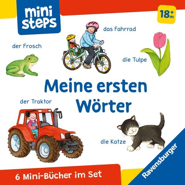 Ministeps: Mein erster Bücher-Würfel: Meine ersten Wörter (Bücher-Set)