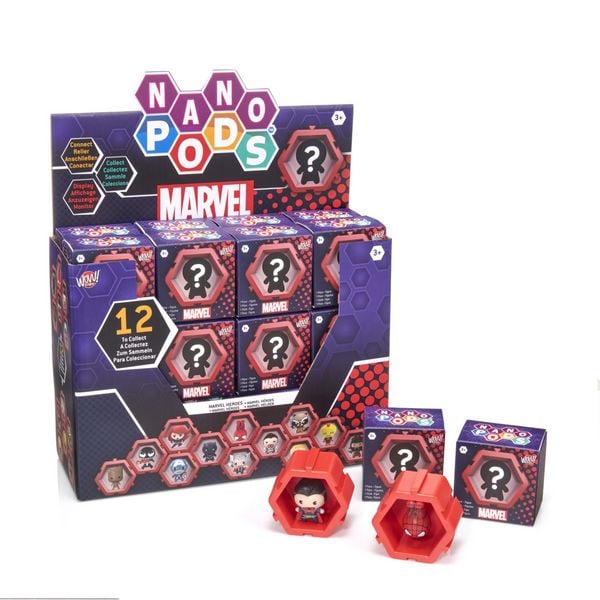 NANO PODS Sammelfigur WOW! MARVEL 12fach sortiert Kartonetui