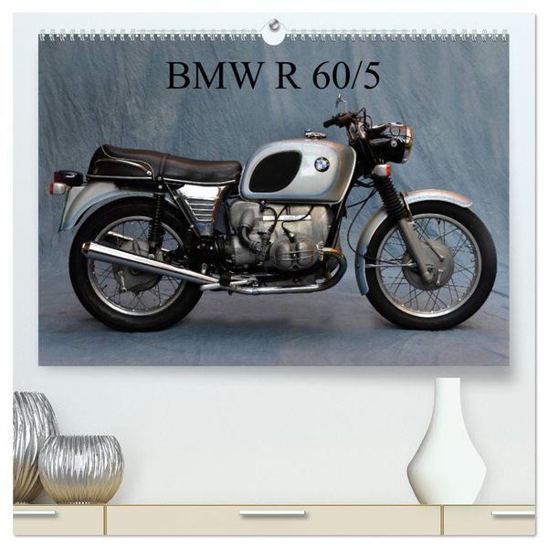 BMW R 60/5 (hochwertiger Premium Wandkalender 2025 DIN A2 quer), Kunstdruck in Hochglanz