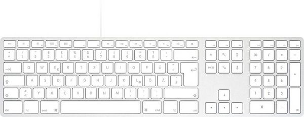 Matias FK316CS-DE Wired USB-C® Keyboard for Mac - Silver - German Version USB Tastatur Deutsch, QWERTZ, Mac Silber