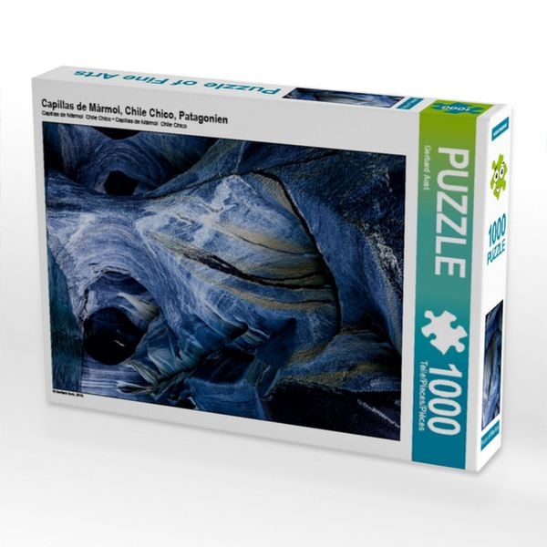 CALVENDO Puzzle Capillas de Mármol, Chile Chico, Patagonien 1000 Teile Lege-Größe 64x48cm Foto-Puzzle für glückliche Stunden