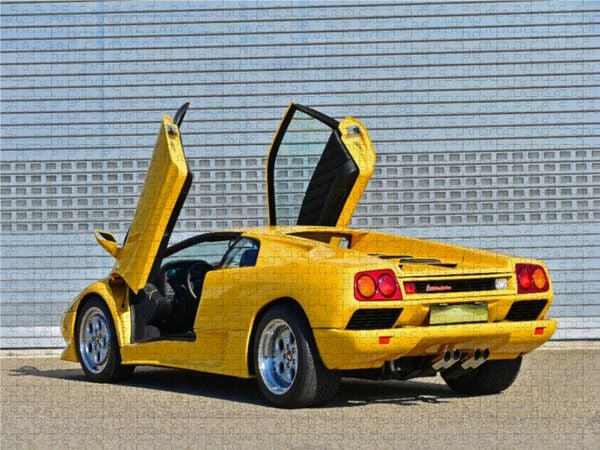CALVENDO Puzzle Der Teufel trägt Gelb - Lamborghini Diablo 1000 Teile Lege-Größe 640 x 480 cm Foto-Puzzle Bild von N N