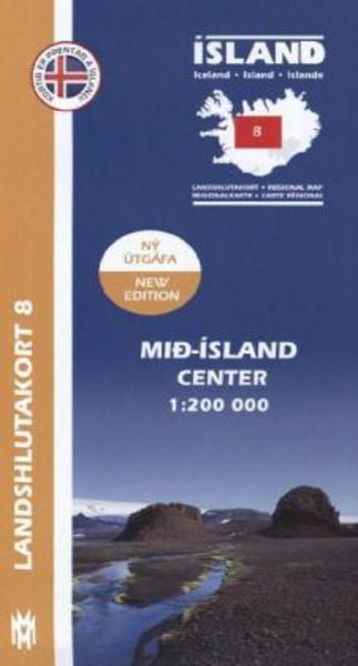 IRK 08 Mid-Island / Island Hochland Regionalkarte 1 : 200 000