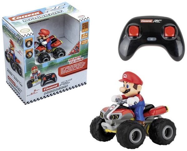 2,4GHz Mario Kart(TM), Mario - Quad 1:40, Carrera RC Ferngesteuertes Auto
