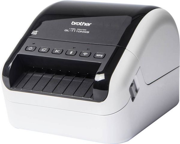 Brother QL-1110NWBc Etikettendrucker Thermodirekt 300 x 300 dpi Etikettenbreite (max.): 103.6 mm LAN, USB