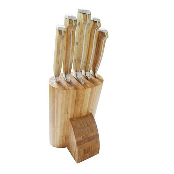 neuetischkultur Messerset 6-teilig Bambusblock Messerset 6-teilig Bambusblock
