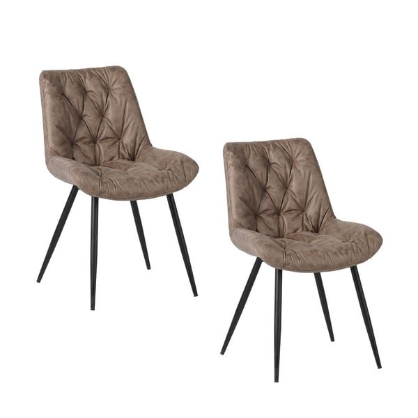 HTI-Living Stuhl Loryn 2er Set Antikhellbraun Stuhl Loryn 2er Set Antikhellbraun
