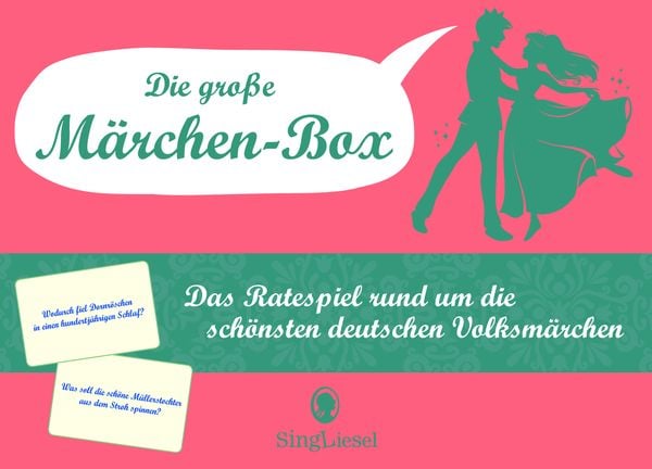 Die große Märchen-Quiz-Box für Senioren. Das Spiel rund um bekannte Märchen für Senioren. Auch mit Demenz. Spiele Box mit 100 Karten.