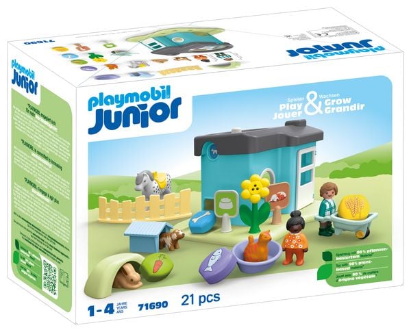 71690 JUNIOR Tierpension mit Futterspender