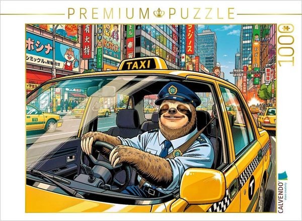 CALVENDO Puzzle Ein Motiv aus dem Kalender Lustiges Faultier im Beruf - Comic 1000 Teile Lege-Größe 64x48cm Foto-Puzzle für glückliche Stunden