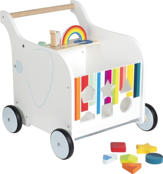 small foot 12535 - Lauflernwagen Spielzeugbox Elefant