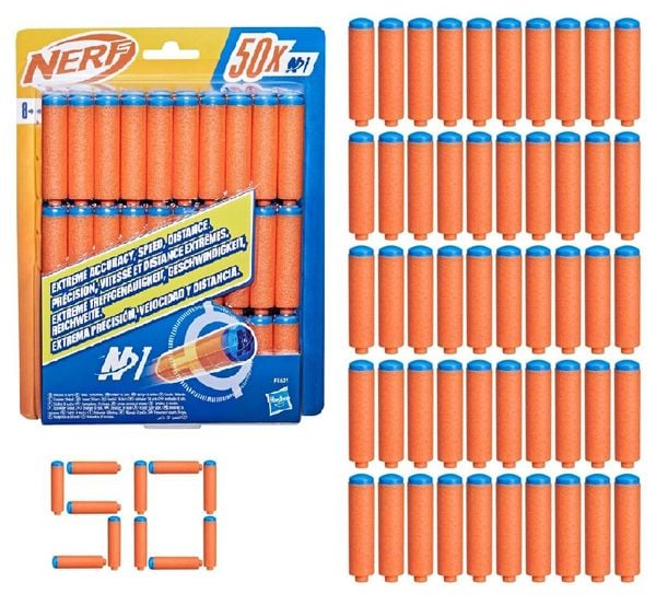 Hasbro F8639EU4 - Nerf N Series N1 Darts 50x, High-Perfomance Dart-Blastern