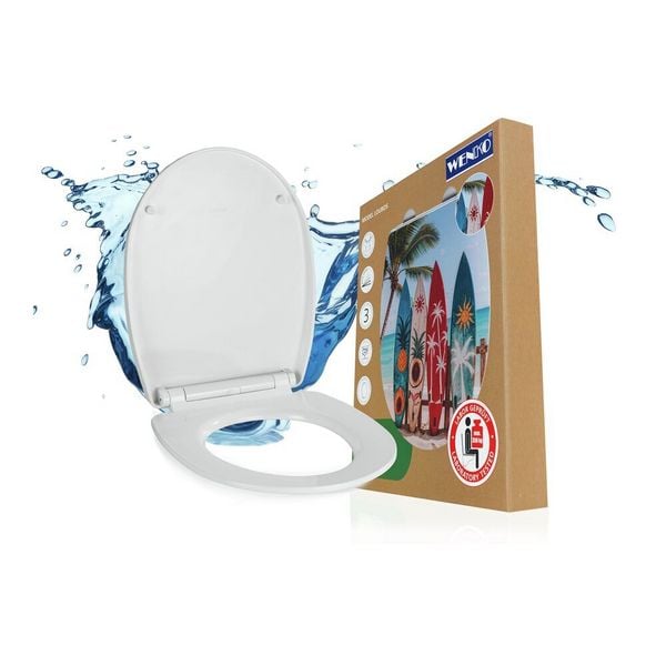 WC-Sitz Mod. Louros, Toilettensitz mit Absenkautomatik und Relief-Druck