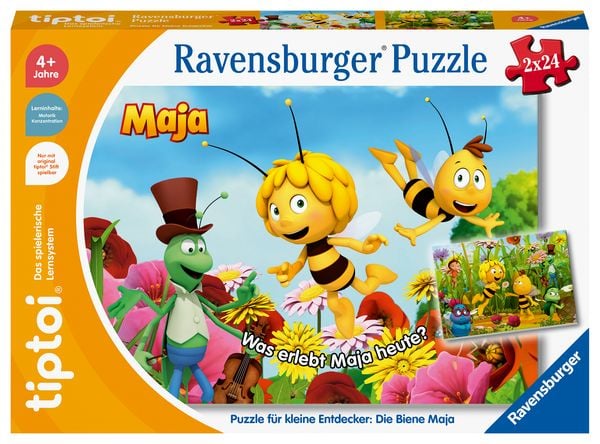 tiptoi® Puzzle für kleine Entdecker: Die Biene Maja - 2x24 Teile