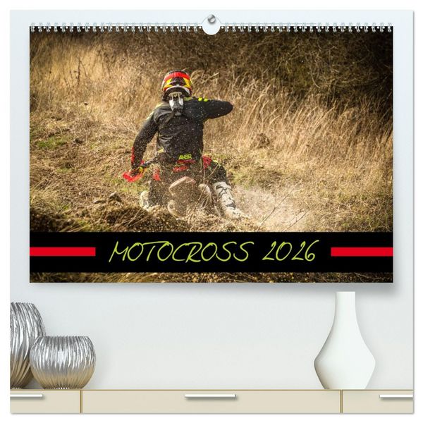 MOTOCROSS 2026 (hochwertiger Premium Wandkalender 2026 DIN A2 quer), Kunstdruck in Hochglanz