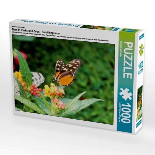 CALVENDO Puzzle Ein Motiv aus dem Kalender Tiere in Parks und Zoos - Familienplaner 1000 Teile Lege-Größe 64x48cm Foto-Puzzle für glückliche Stunden