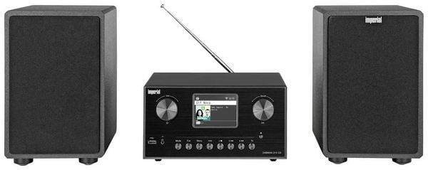 Imperial DABMAN i310 CD Stereoanlage Internetradio, DAB+, UKW, CD, Bluetooth®, DLNA, NFC, Inkl. Fernbedienung, DLNA-fähig 2 x 20 W Schwarz