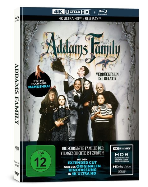 Addams Family 4K, 1 UHD Blu-ray + 1 Blu-ray (Limited Collector's Edition im Mediabook)