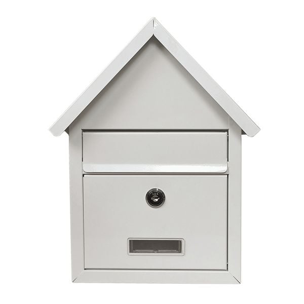 HTI-Living Briefkasten mit Spitzdach Amin Weiß Briefkasten mit Spitzdach Amin Weiß