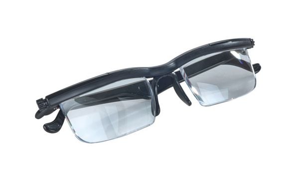 Seeplus Zoom Lesebrille, schwarz, einstellbar von +0,5 bis +4 Dioptrien