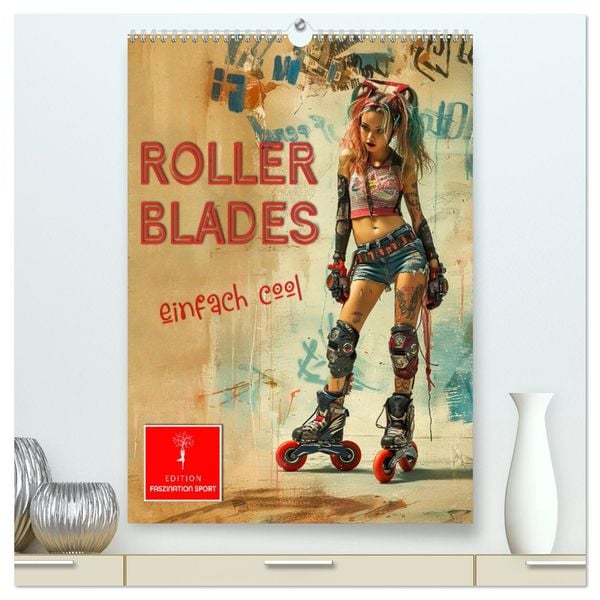 Rollerblades - einfach cool (hochwertiger Premium Wandkalender 2025 DIN A2 hoch), Kunstdruck in Hochglanz