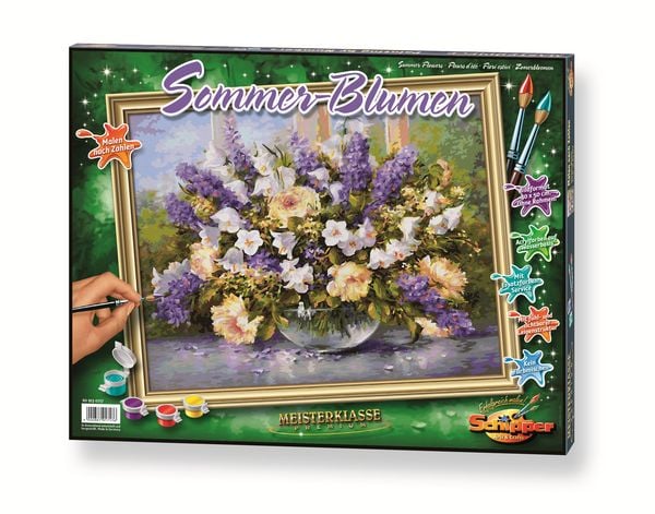 Malen nach Zahlen - Sommerblumen