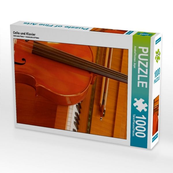 CALVENDO Puzzle Cello und Klavier 1000 Teile Lege-Größe 64x48cm Foto-Puzzle für glückliche Stunden