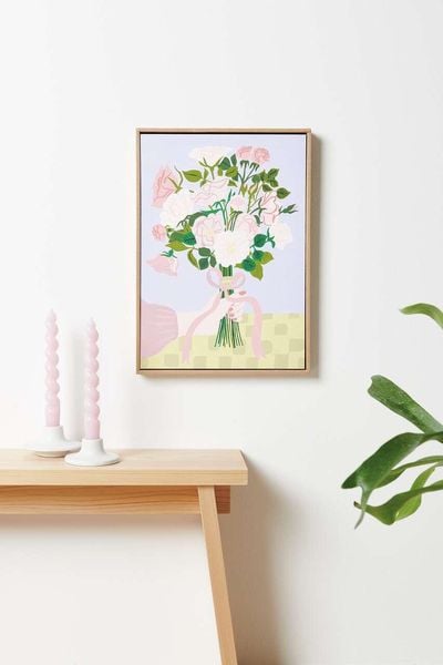 Malen nach Zahlen Set, Rosen Bouquet, 26 x 37 cm , Inhalt: 1 Malkarton, 24 Acrylfarben für 1 Motiv, 3Pinsel, 1Malpalette