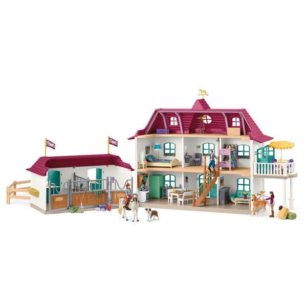 schleich® 42706 - Horse Club, Lakeside Wohnhaus mit Stall, 179 Teile, Spielset