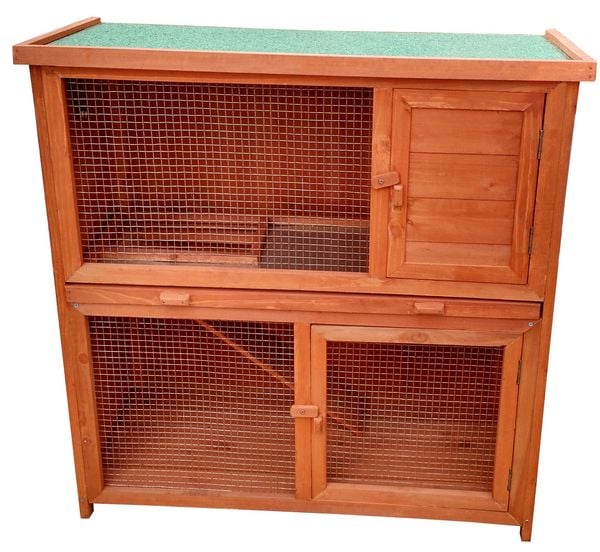 HTI-Living Hasenstall Rabbit Stall, Tiergehege, Käfig Hasenstall Rabbit Stall, Tiergehege, Käfig