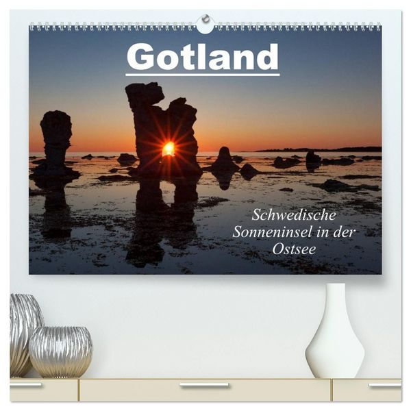 Gotland - Sonneninsel in der Ostsee (hochwertiger Premium Wandkalender 2027 DIN A2 quer), Kunstdruck in Hochglanz