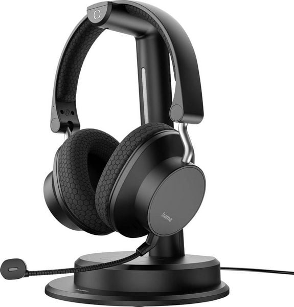 Hama Hama BT-900 Bluetooth®-Headset, Multipoint, Ladestation, ENC, kabellos, Schw. On Ear Headset Schwarz