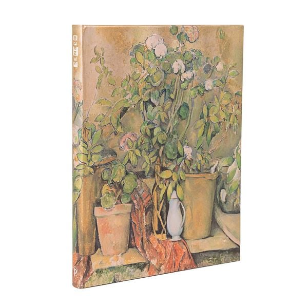 Hardcover Notizbuch, Cezannes Terrakotta-Töpfe und Blumen, Ultra, Liniert
