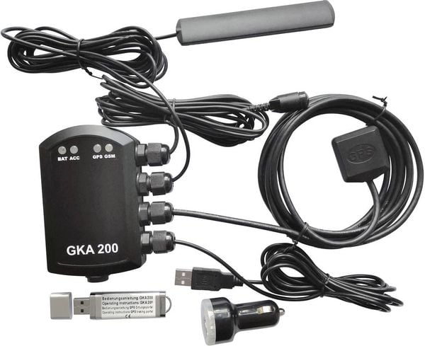 Renkforce GKA200 Auto Alarmanlage Mobiltelefon kompatibel, Fahrzeugortung, Erschütterungssensor, GPS-Portal 12 V/DC, 24 V/DC