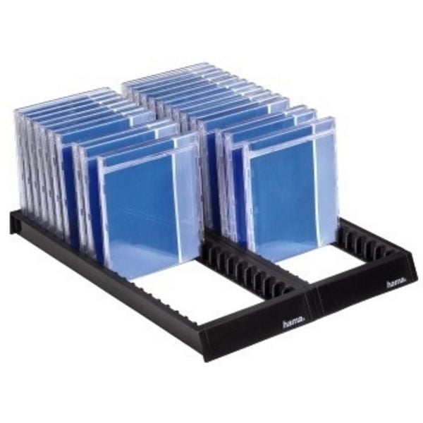 Hama CD Flipper 44 CDs/DVDs/Blu-rays Kunststoff Schwarz 1 St. (B x H x T) 288 x 348 x 29 mm 00048000