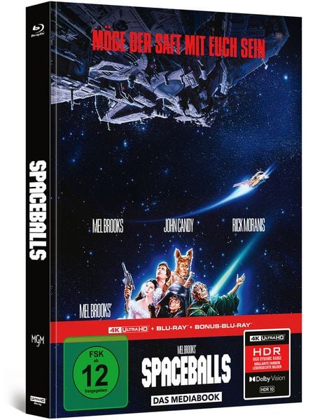 Spaceballs - Mel Brooks’ verrückte Raumfahrt - Limitiertes 3-Disc-Mediabook (4K Ultra HD + Blu-ray + Bonus-Blu-ray)