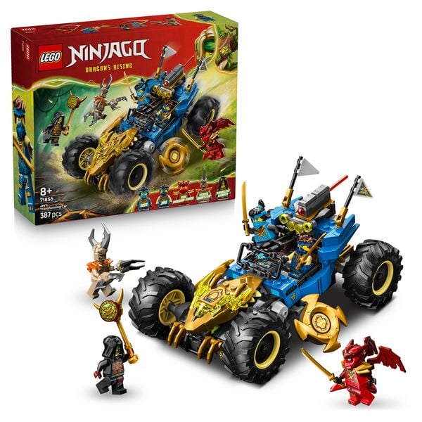 LEGO NINJAGO 71856 Jays Transformationsflitzer, Spielzeug ab 8 Jahren